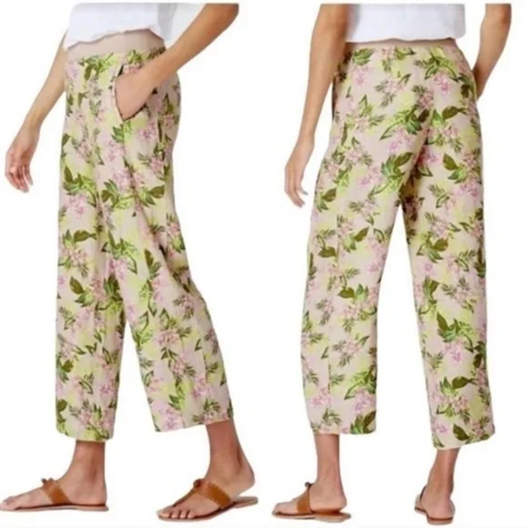 J. Jill Love Linen Orchid Cropped Pants - Picture 15 of 15